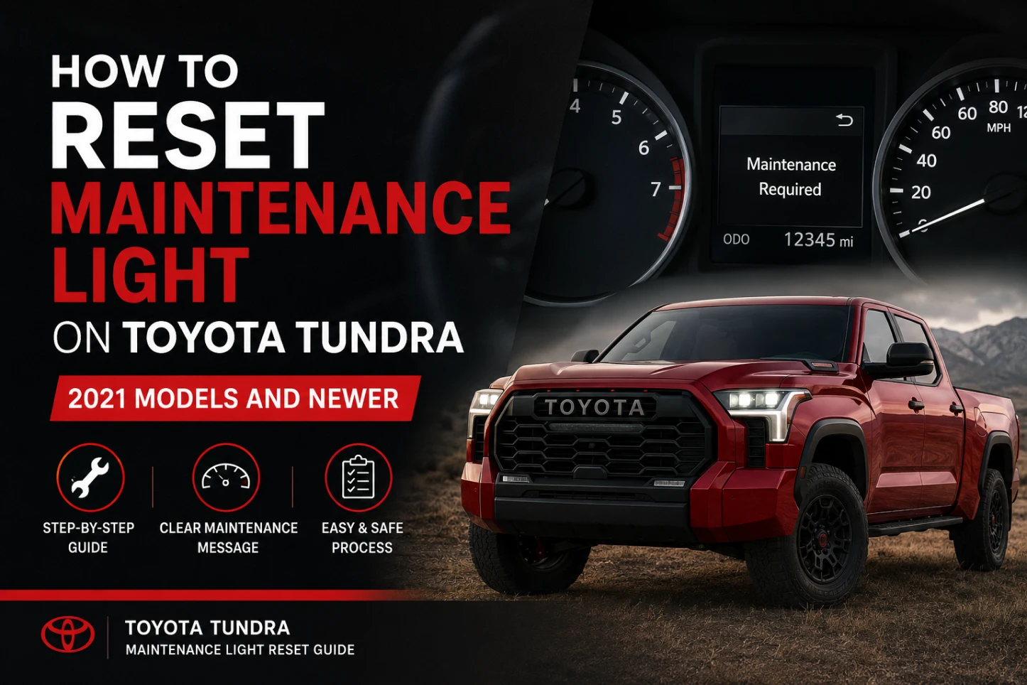 Reset Maintenance Light On Toyota Tundra