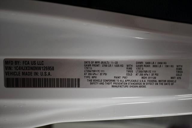 2022 Jeep Wrangler Unlimited Willys