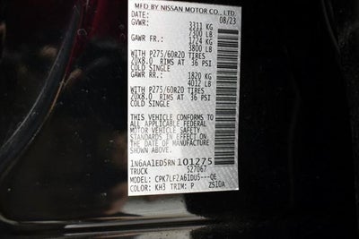 2024 Nissan Titan Platinum Reserve