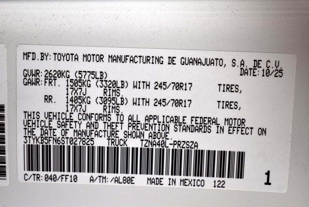 2025 Toyota Tacoma SR5