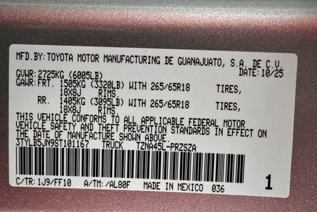 2025 Toyota Tacoma SR5