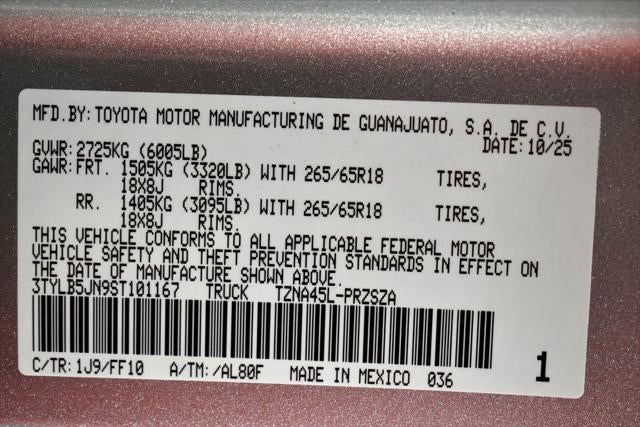 2025 Toyota Tacoma SR5