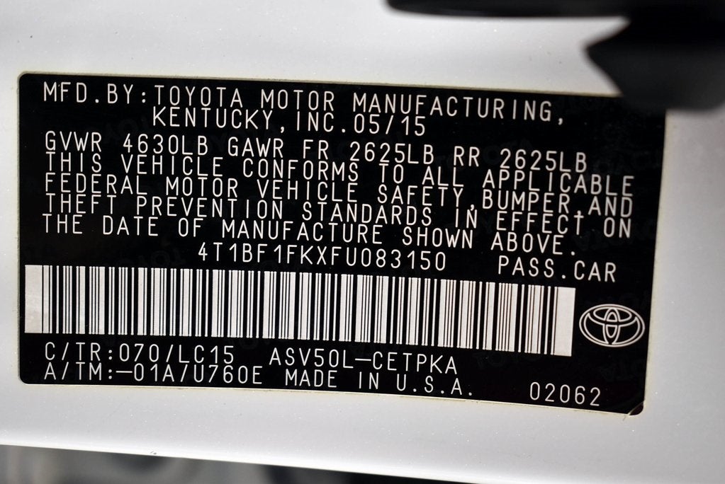 2015 Toyota Camry XSE