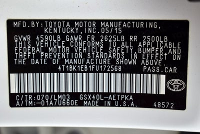 2015 Toyota Avalon Limited