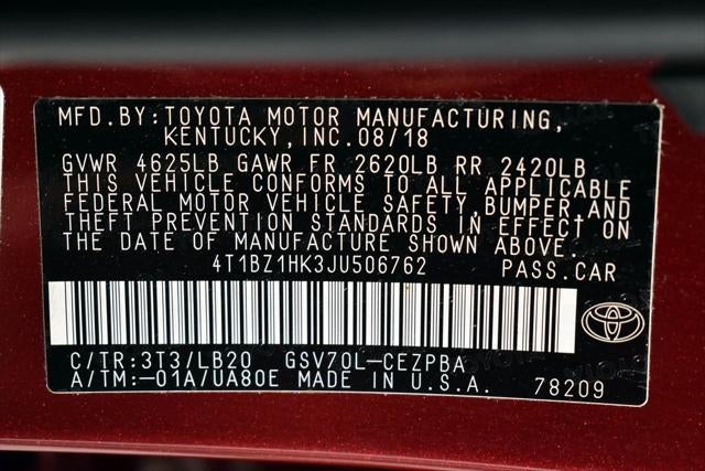 2018 Toyota Camry XSE V6