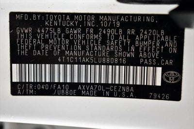 2020 Toyota Camry LE