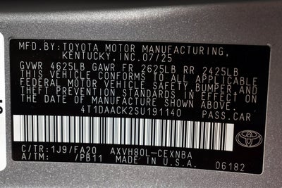 2025 Toyota Camry LE