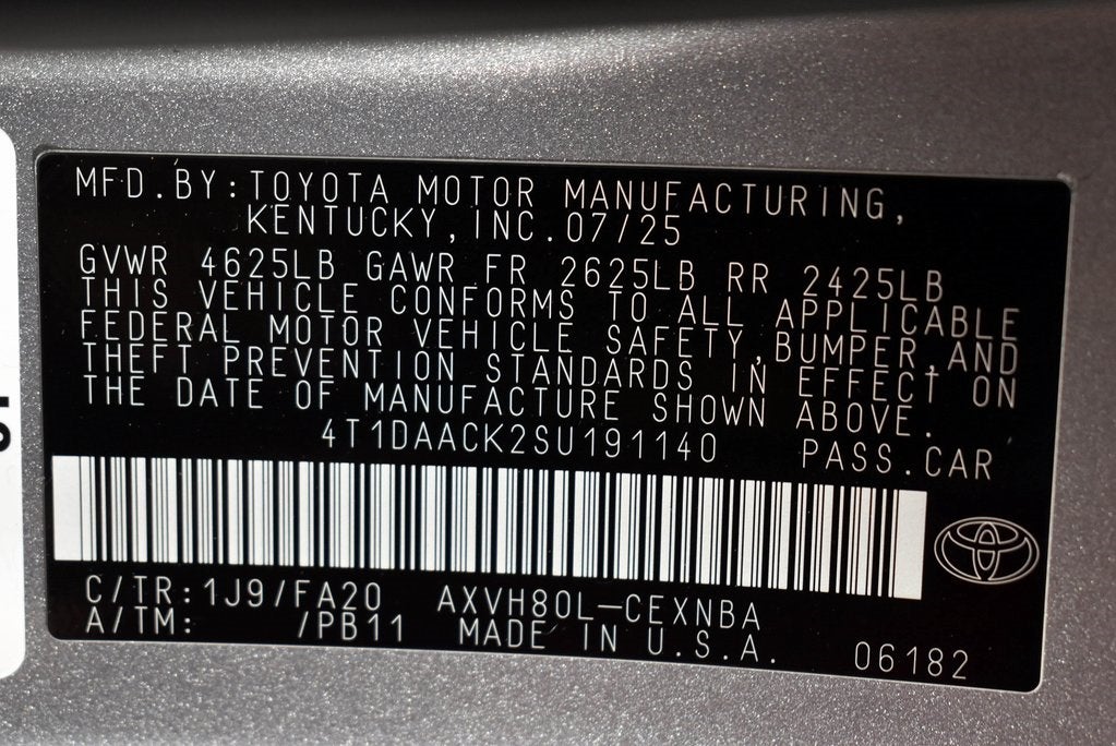 2025 Toyota Camry LE