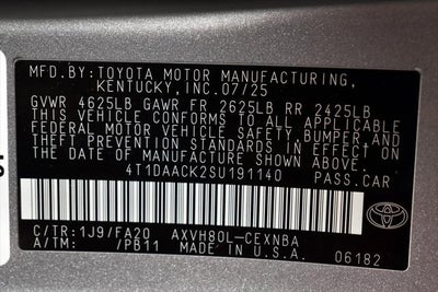 2025 Toyota Camry LE