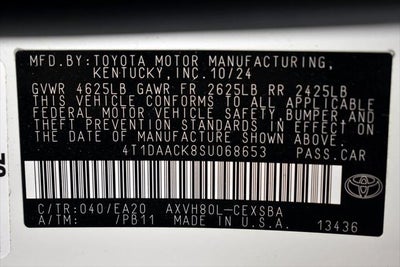 2025 Toyota Camry SE