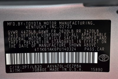 2023 Toyota Camry XSE