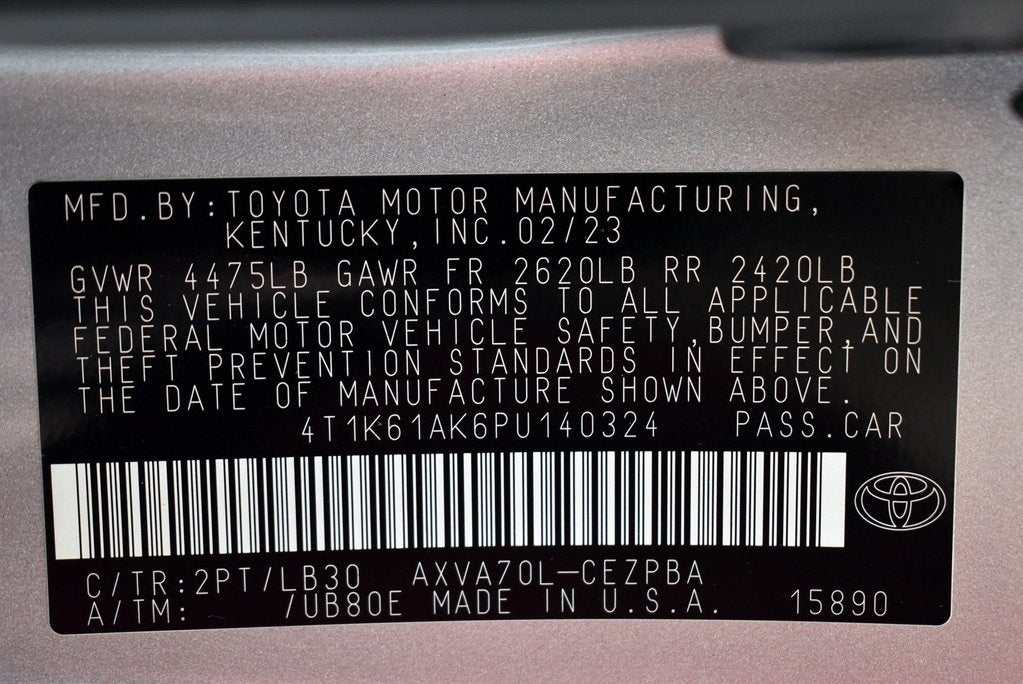 2023 Toyota Camry XSE