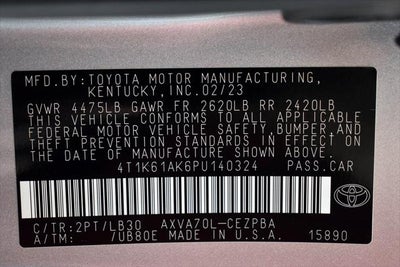 2023 Toyota Camry XSE