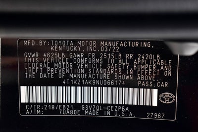 2022 Toyota Camry TRD V6