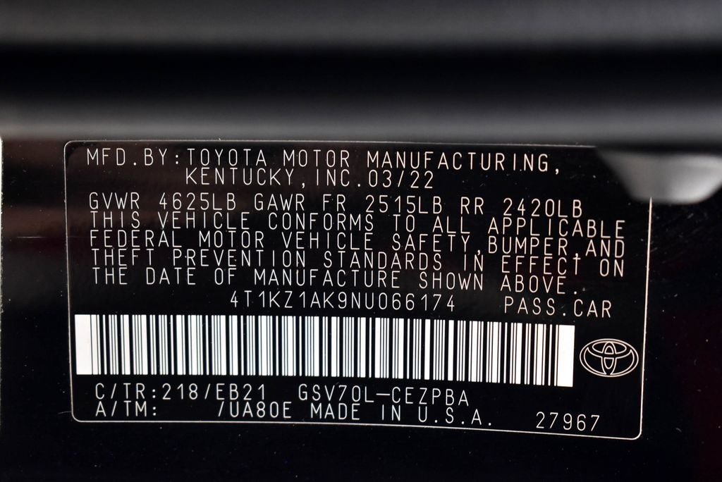 2022 Toyota Camry TRD V6