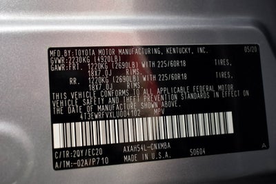 2020 Toyota RAV4 Hybrid XSE