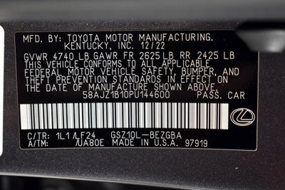 2023 Lexus ES 350 F Sport