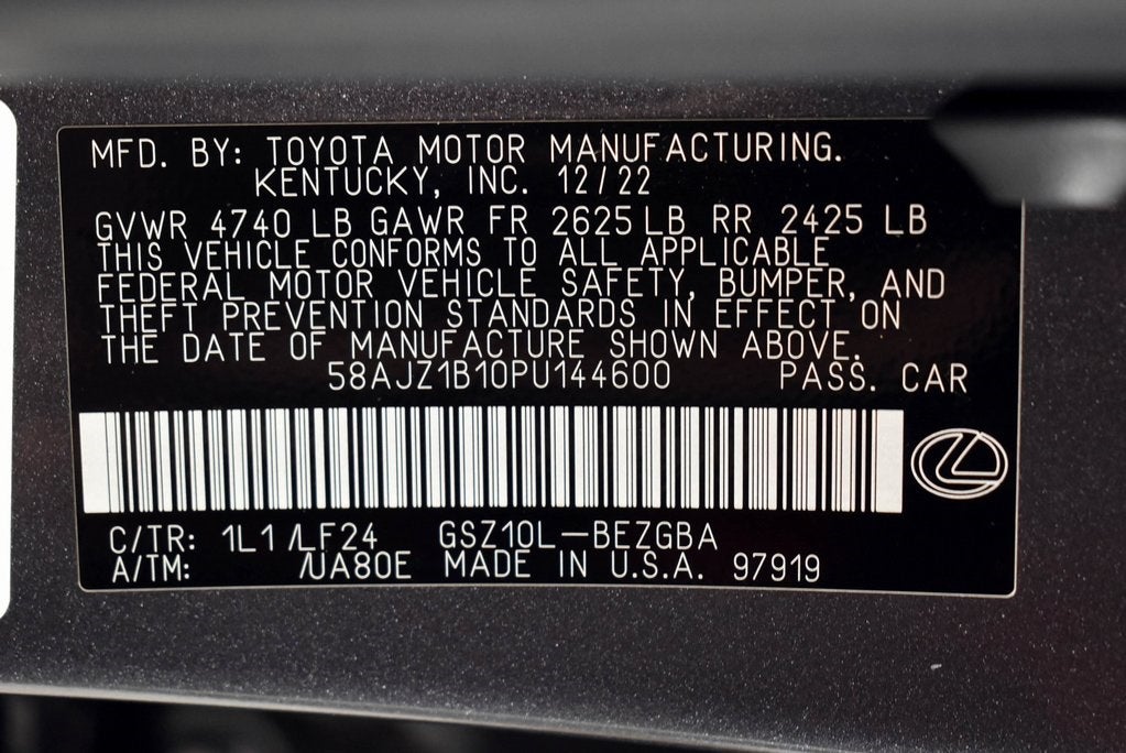 2023 Lexus ES 350 F Sport