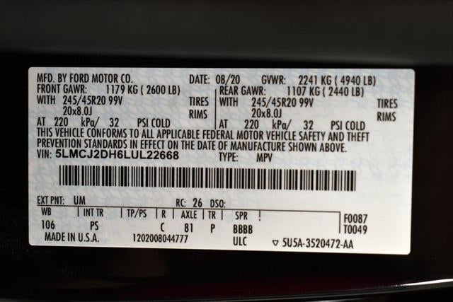 2020 Lincoln Corsair Reserve