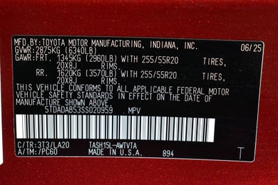 2025 Toyota Grand Highlander Hybrid MAX Limited