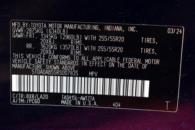 2024 Toyota Grand Highlander Hybrid MAX Platinum