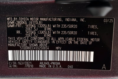 2025 Toyota Sienna XSE 7 Passenger