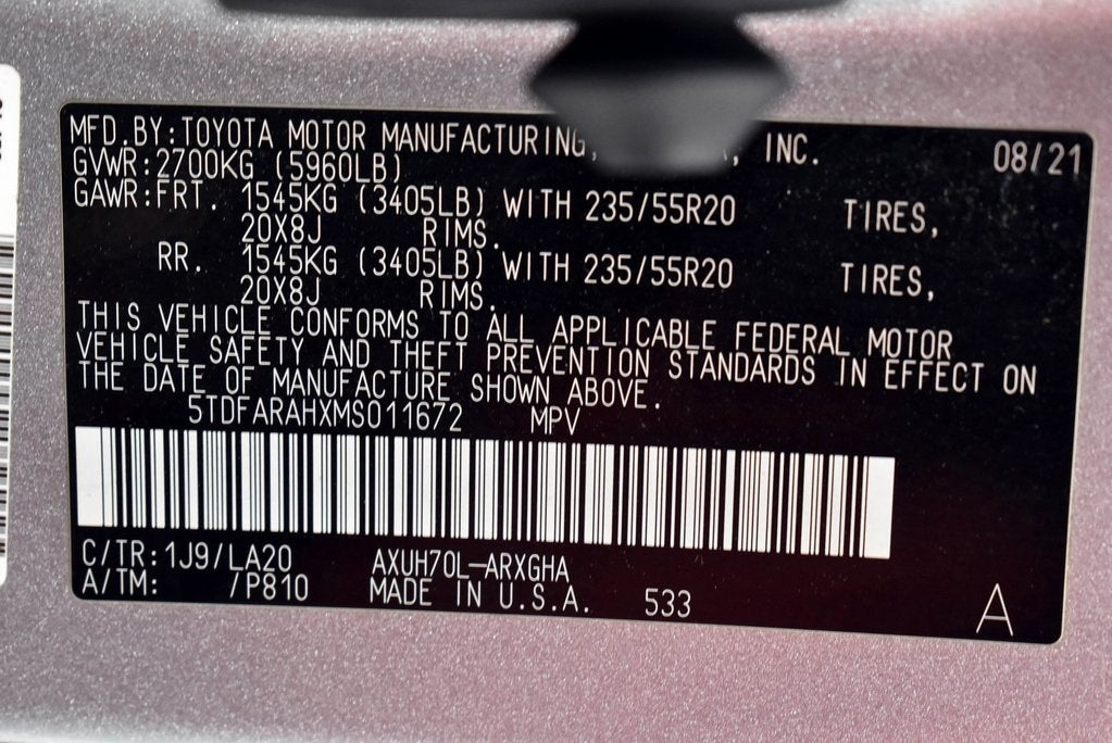 2021 Toyota Highlander Hybrid Platinum