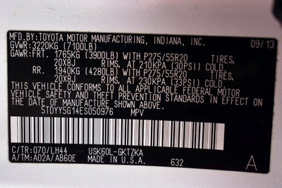 2014 Toyota Sequoia Platinum