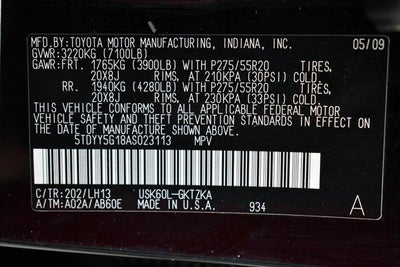 2010 Toyota Sequoia Platinum