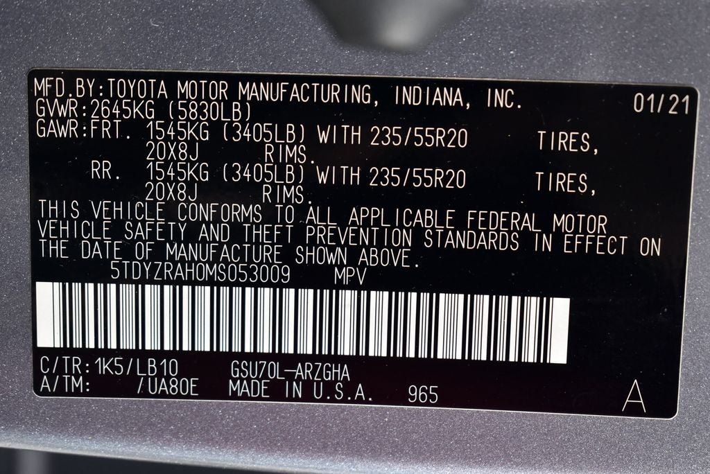 2021 Toyota Highlander Limited