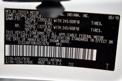 2019 Toyota Highlander LE