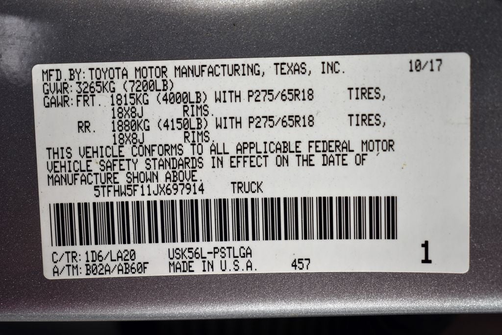 2018 Toyota Tundra Limited