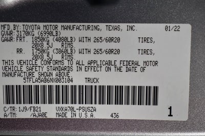 2022 Toyota Tundra SR5