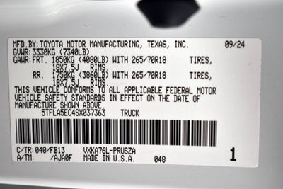 2025 Toyota Tundra SR5