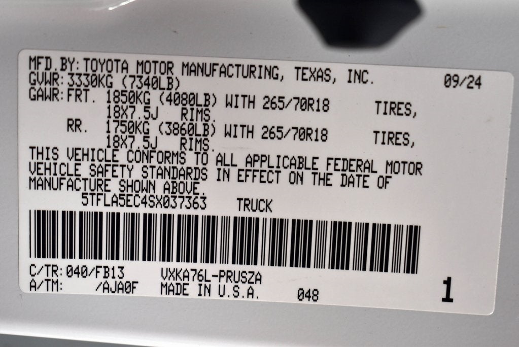 2025 Toyota Tundra SR5