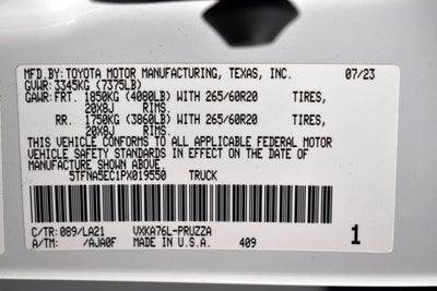 2023 Toyota Tundra Platinum