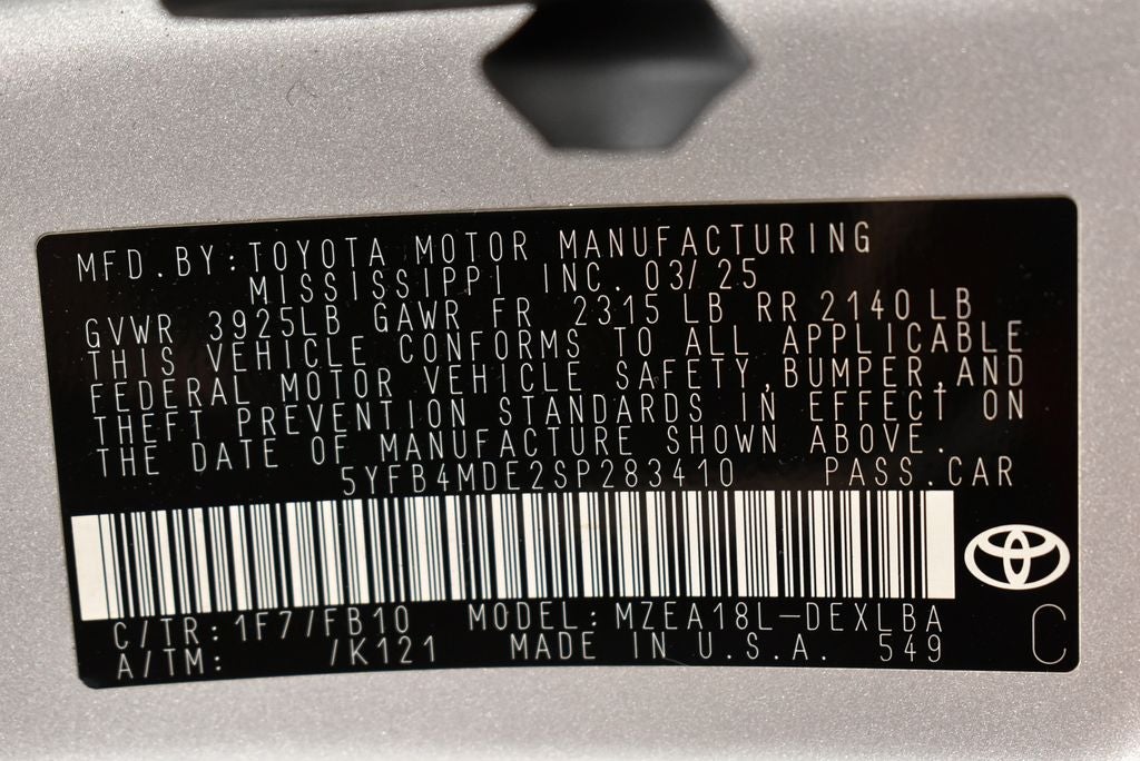 2025 Toyota Corolla LE