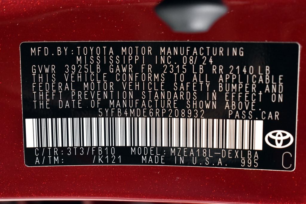 2024 Toyota Corolla LE