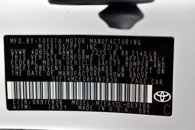 2024 Toyota Corolla XSE