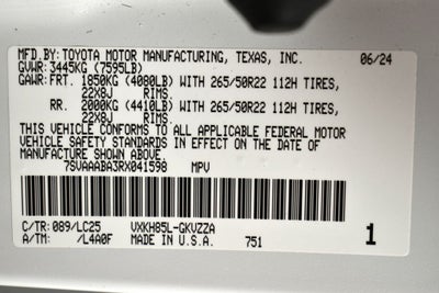 2024 Toyota Sequoia Capstone