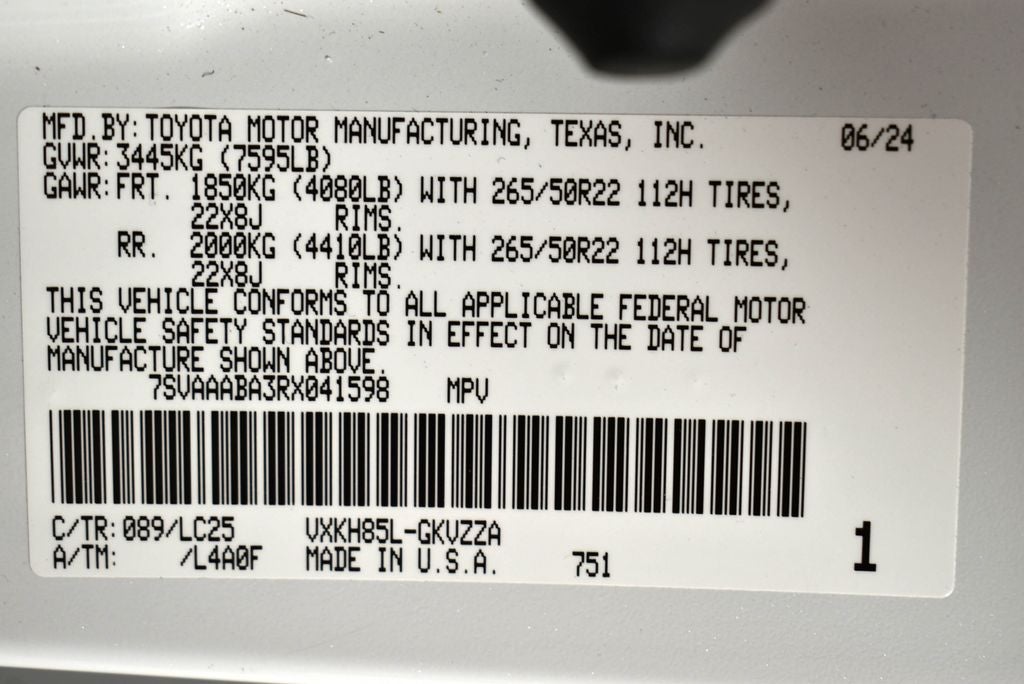 2024 Toyota Sequoia Capstone