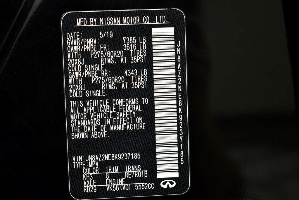 2019 INFINITI QX80 LUXE