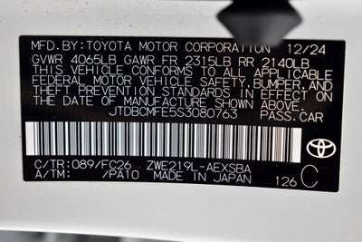 2025 Toyota Corolla Hybrid SE