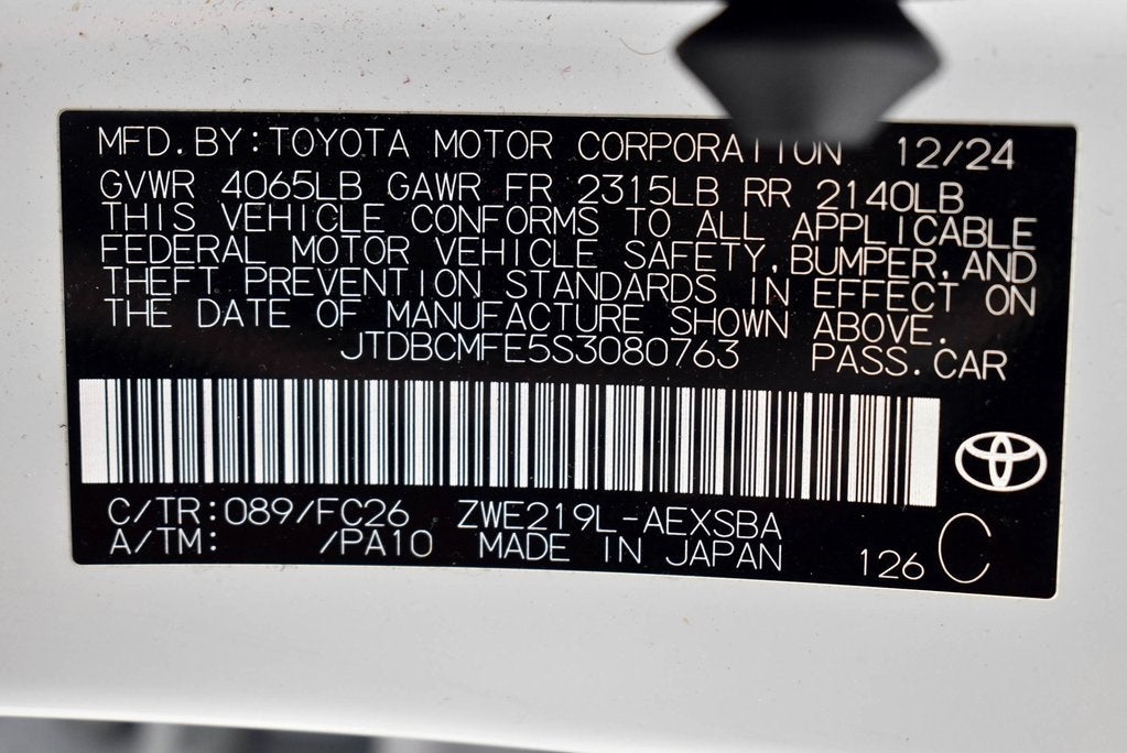 2025 Toyota Corolla Hybrid SE
