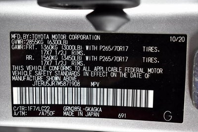 2021 Toyota 4Runner TRD Off-Road Premium