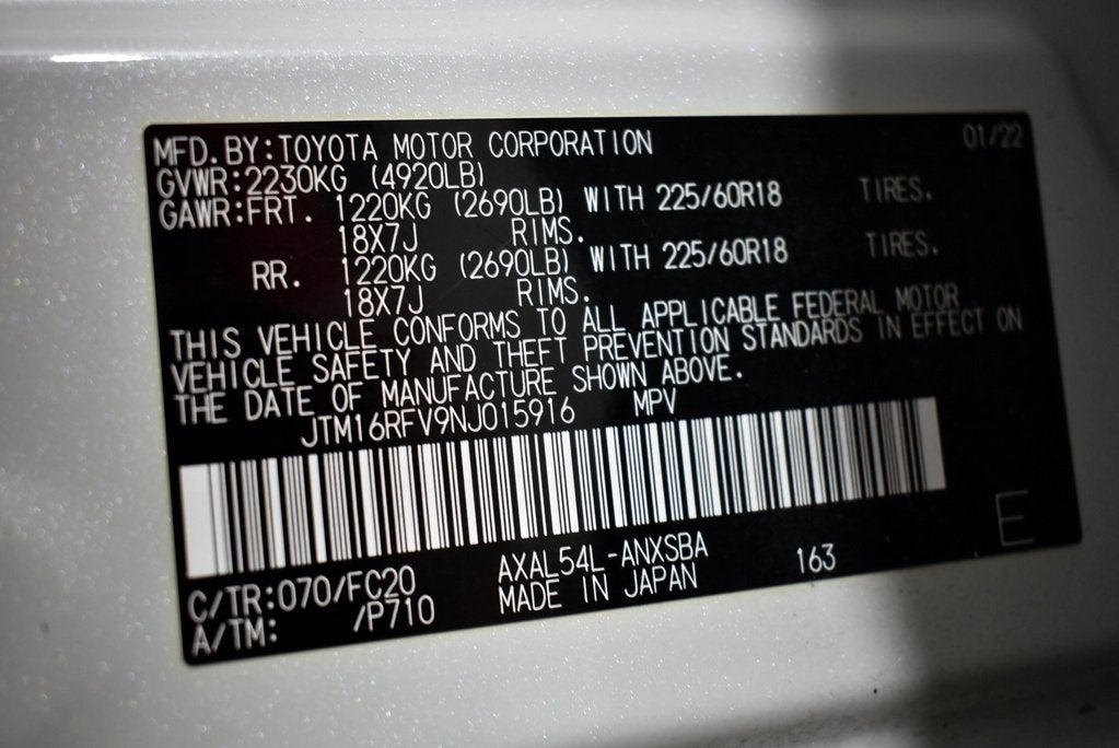 2022 Toyota RAV4 Hybrid SE