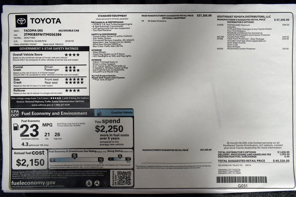 2026 Toyota Tacoma SR5