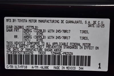 2026 Toyota Tacoma SR5