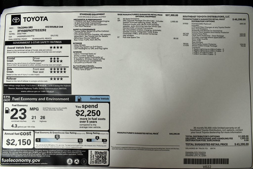 2026 Toyota Tacoma SR5