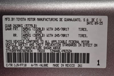 2025 Toyota Tacoma SR5